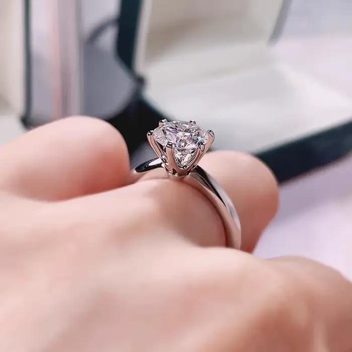 Bague de mariage 1.5 carat pour femme
