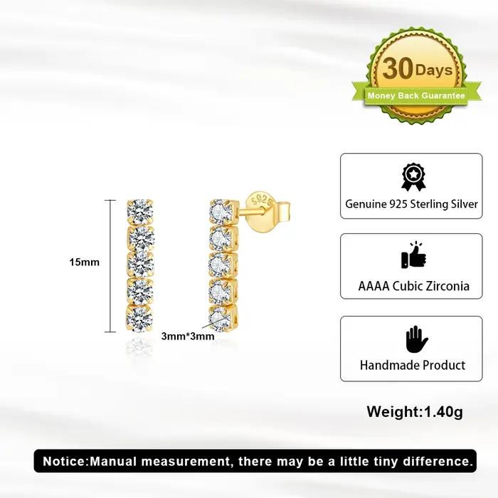 Boucles d oreilles pendantes en argent sterling 925 avec cristal de zircon blanc et noir pour femmes occasions spéciales soirée mariage anniversaire
