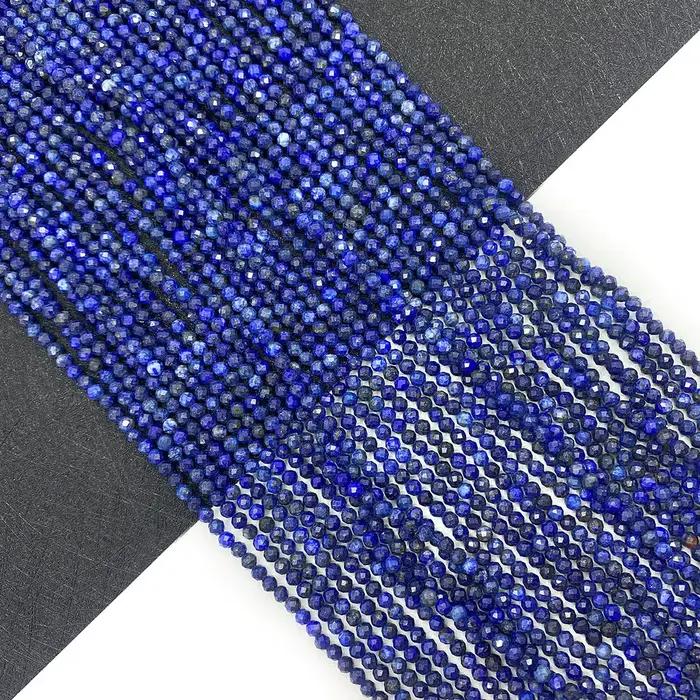 Perles Rondes en Pierre Naturelle de Lapis Lazuli