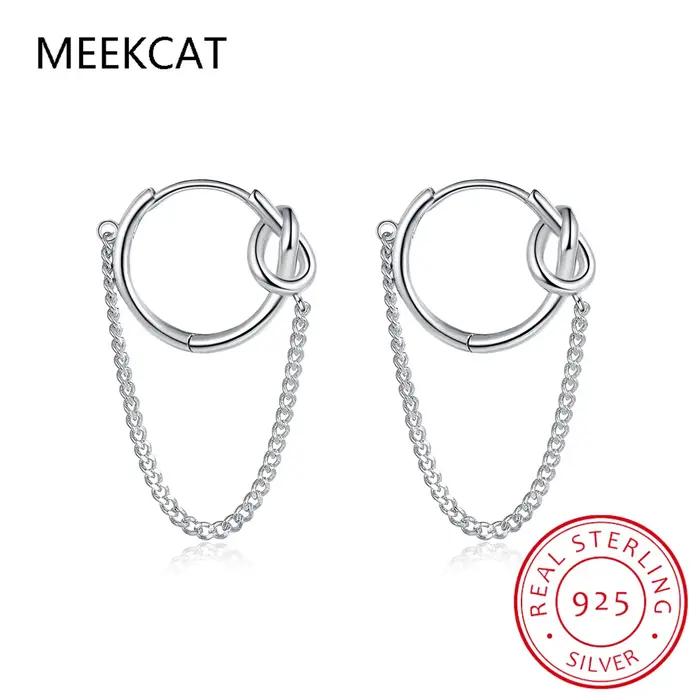 Boucles d'oreilles en argent sterling 925 serties de zirconium blanc élégantes à offrir pour femme occasions spéciales
