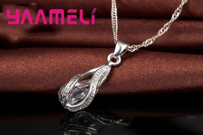 Ensemble de bijoux en zircone cubique forme goutte d'eau pour mariage femme occasions spéciales