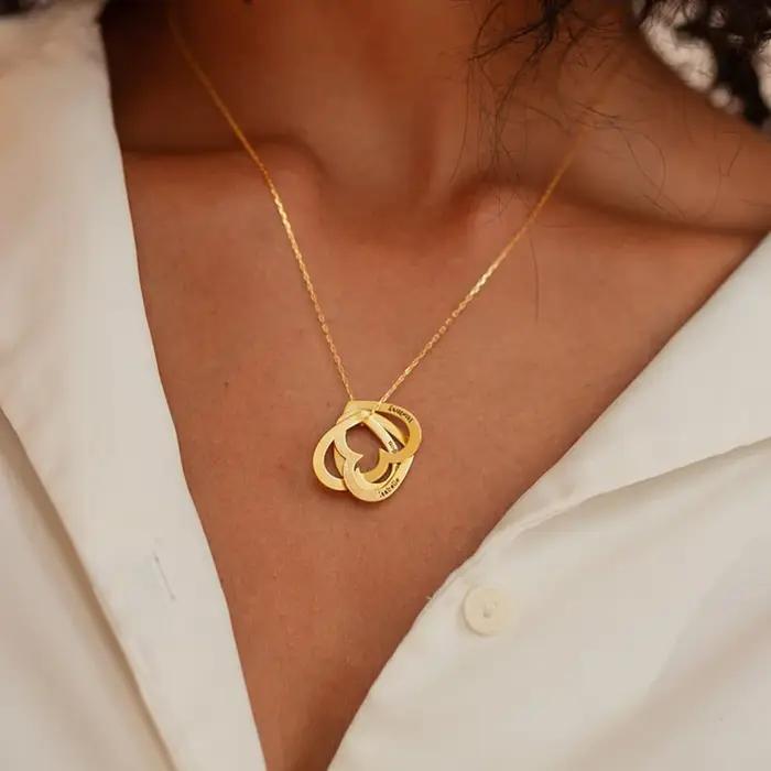 Collier personnalisé avec nom en forme de cœur