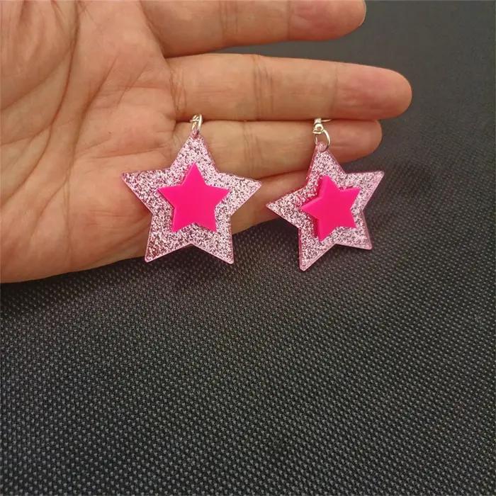 Boucles d'oreilles doubles étoiles pour femmes