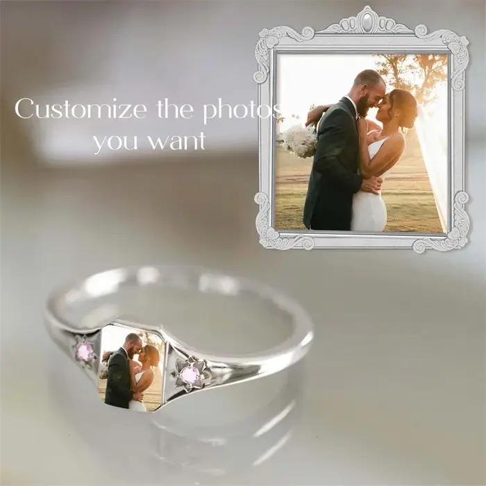 Bague photo personnalisée