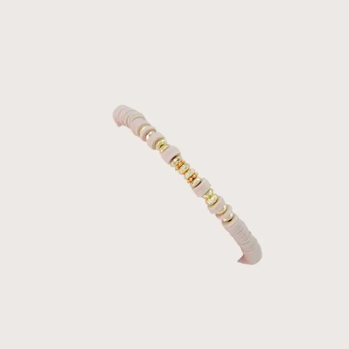 Heishi-Bracelets à disque en argile polymère pour femmes