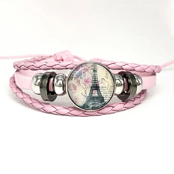 Bracelets tressés multicouches pour femmes