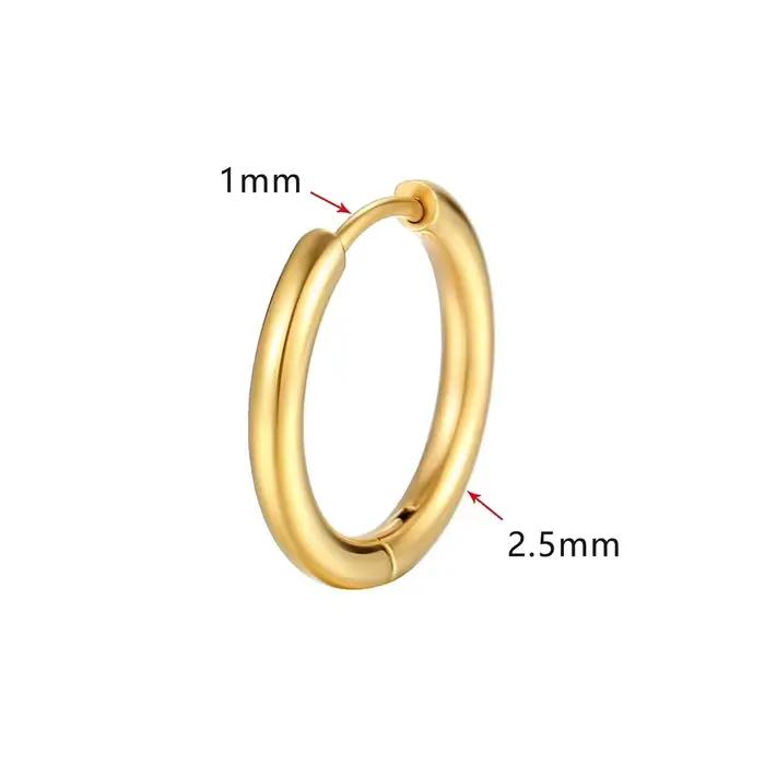 6 paires 6 tailles 18G petites boucles d'oreilles cerceau minuscule Cartilage Helix Daith Tragus Huggie boucles d'oreilles oreille Piercing bijoux dormeur oreille cerceaux