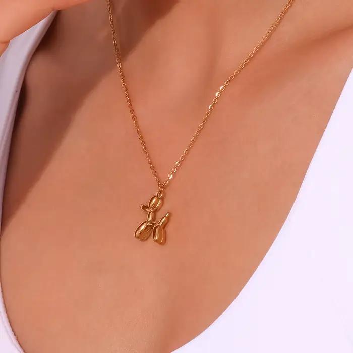 La.Muses – joli pendentif chiot tridimensionnel