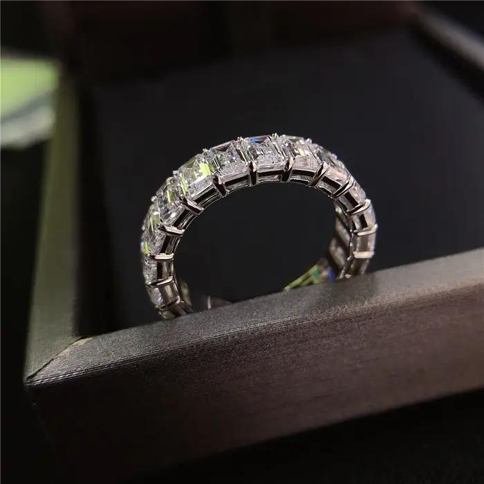 Bague en platine solide PT950 pour filles