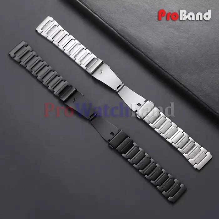 Bracelet en acier inoxydable 18mm 20mm 22mm pour Casio, pour montres intelligentes, universel, pour hommes et femmes, à dégagement rapide, en métal