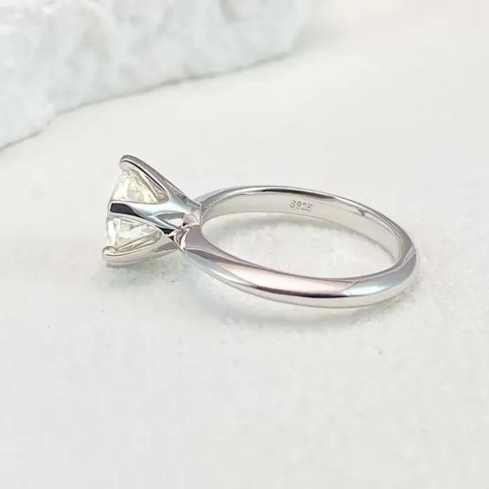 Bague Moissanite 0.5-5ct pour femmes