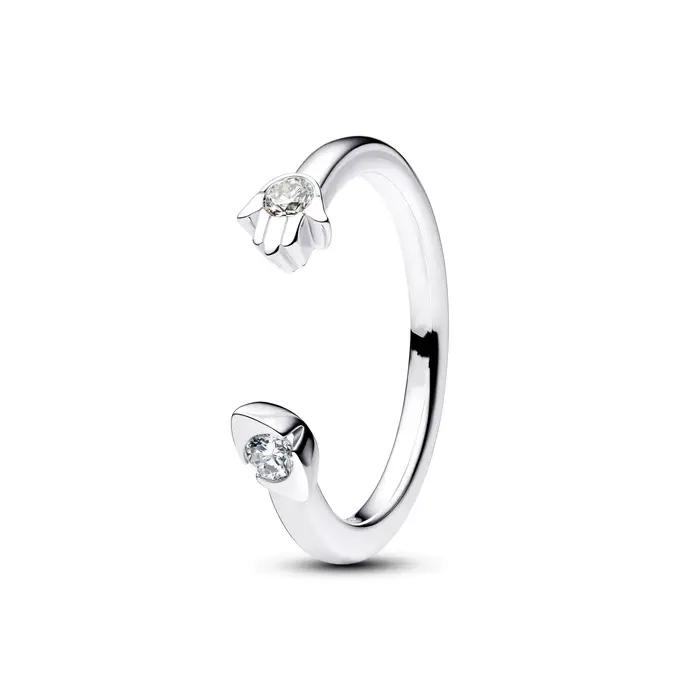 Bague « Maman » en argent sterling S925 avec fleur et zircon, cadeau de luxe pour la fête des mères,