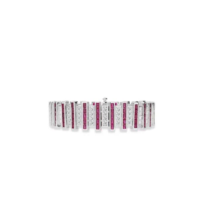 Bracelet Bellux en argent 925 avec zircone synthétique