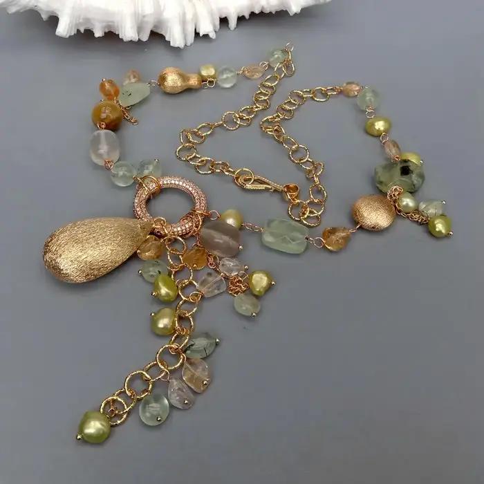 Y.YING-Collier semi-précieux naturel pour femme