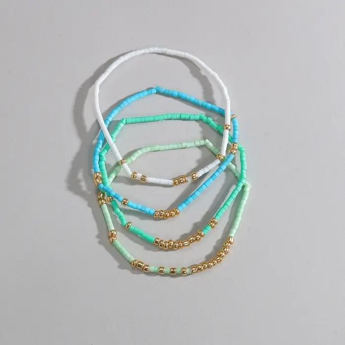 Ensemble de bracelets extensibles en perles de rocaille style Boho pour femmes