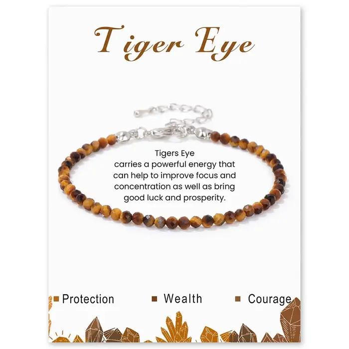Bracelets en pierre naturelle d'améthystes pour femmes