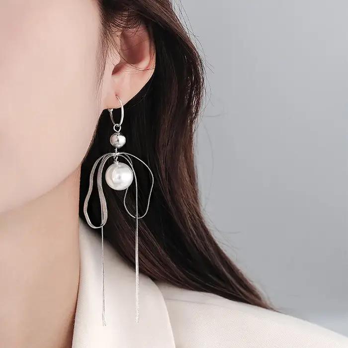 Boucles d'oreilles en argent regardé 925 pour femmes