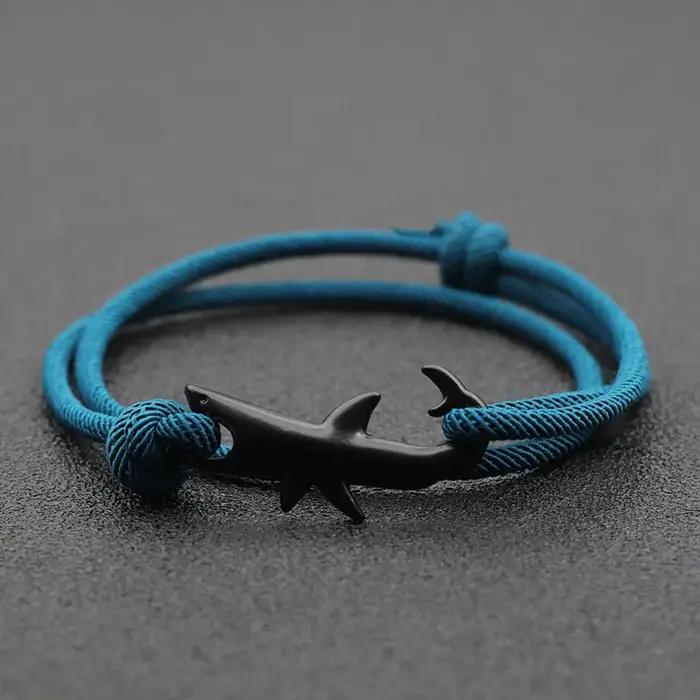Bracelet Requin Noter en alliage de zinc pour homme et femme, idéal pour les surfeurs, les amateurs de plage et les occasions spéciales