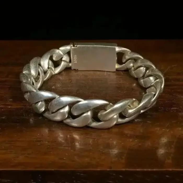 Bracelet en argent tibetain élégant style classique pour hommes et femmes cadeau occasion spéciale soirée