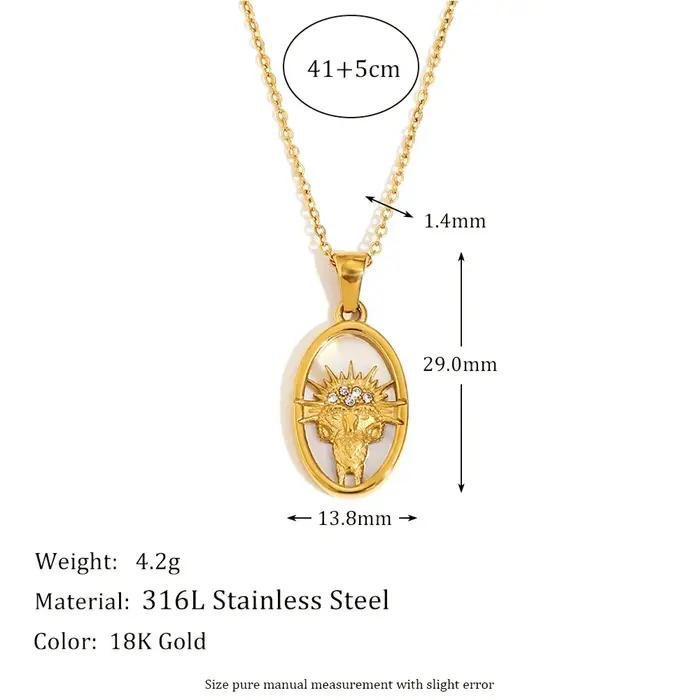 E.B.belle – collier avec pendentif Constellation en acier inoxydable, nouveau Design, plaqué or, bij