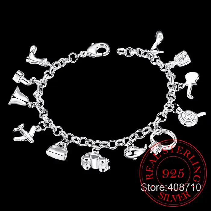 Jolis Bracelets en argent Sterling 925 pour femmes