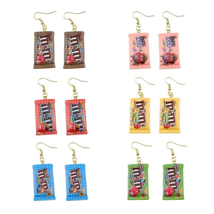 Boucles d'oreilles pendantes en résine pour femmes et enfants