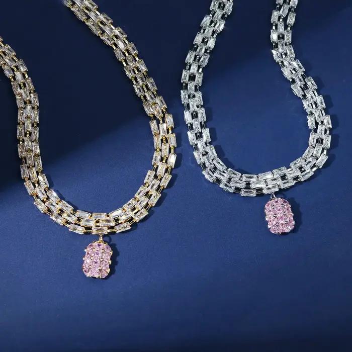 Collier de mariée en Zircon pour femmes, noël, mariage