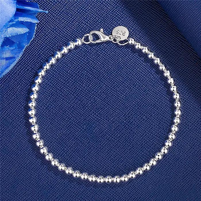 Cadeaux de Noël, bracelet en argent sterling 925