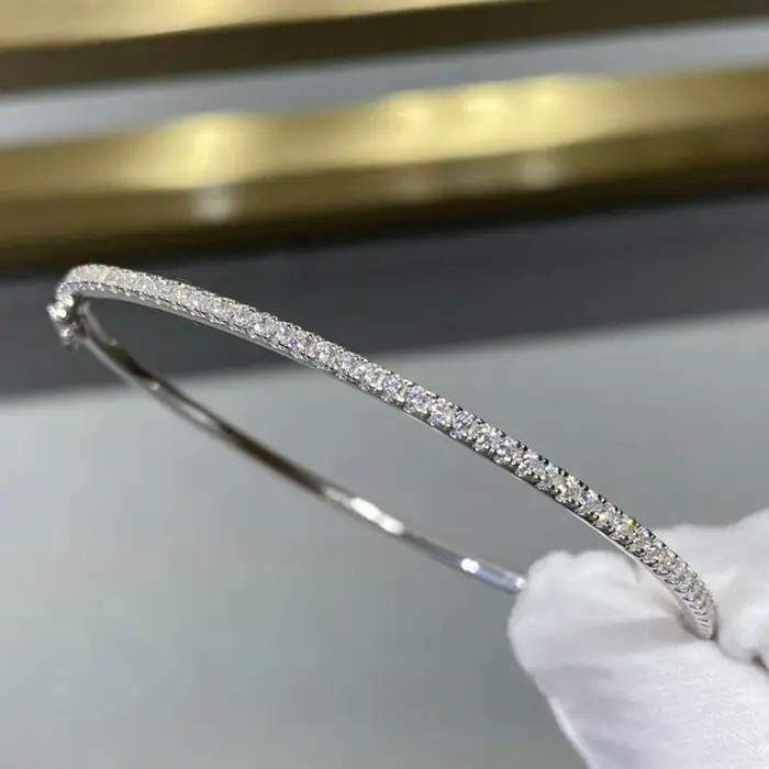 Bracelet de luxe en argent Sterling S925 pour femmes, célèbre qualité supérieure, classique, accenté en zircone, bijoux à la mode, 16cm de diamètre, offre spéciale