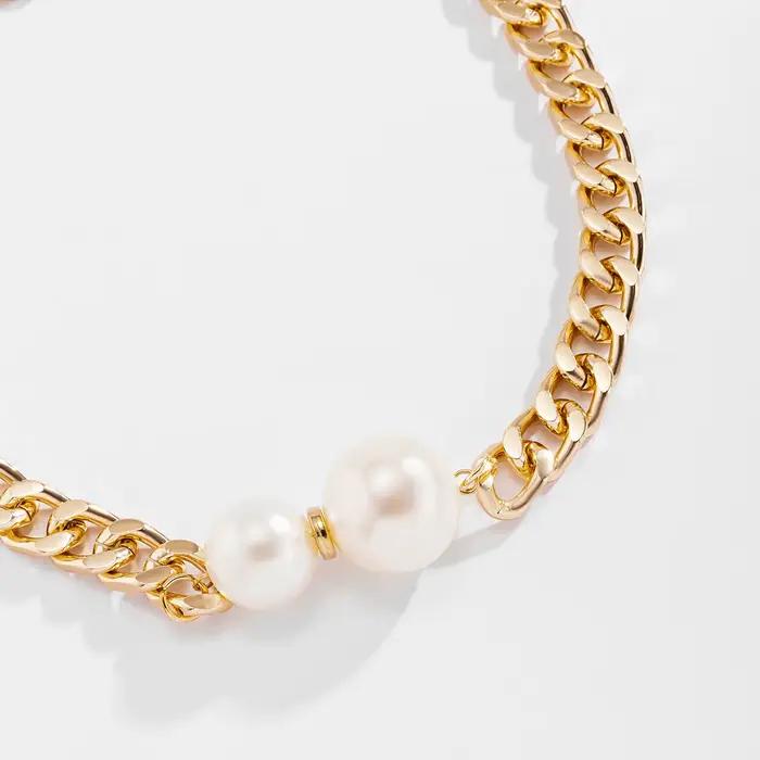 Colliers Vintage Punk pour Femmes, Pendentif de Perle, Ras du Cou, Accessoires de Mode, Bijoux