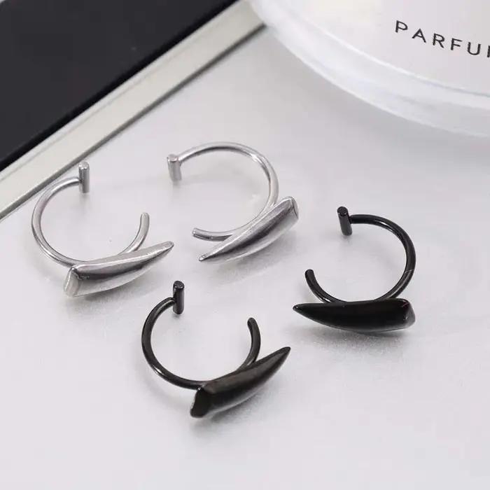 1 paire de faux Piercing personnalisé en acier inoxydable