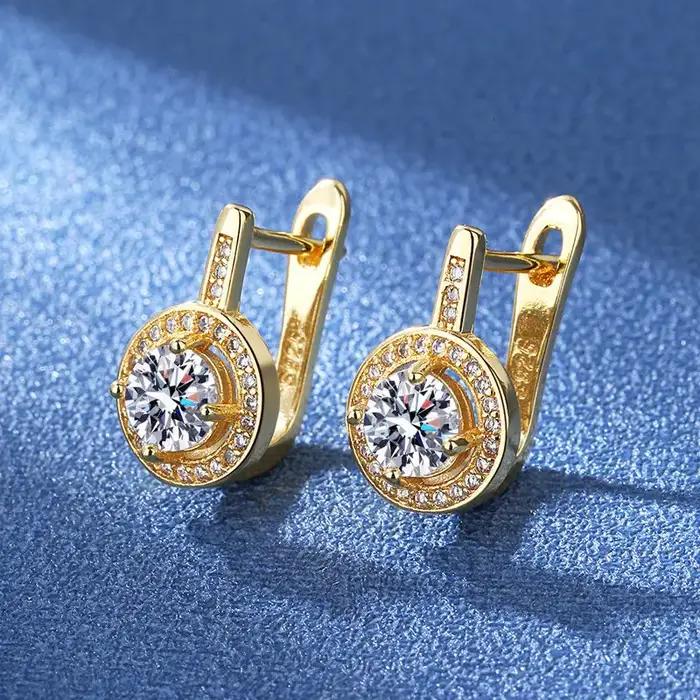 Boucles d'oreilles en argent Sterling 925 zircone blanche et noire pour filles et femmes élégantes et sophistiquées occasions spéciales
