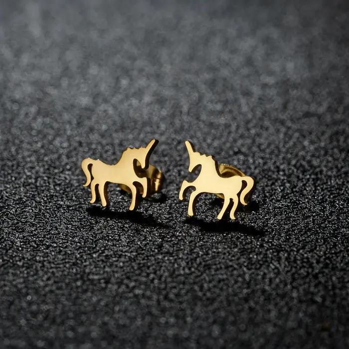 Boucles d'oreilles à tige en acier inoxydable pour femmes