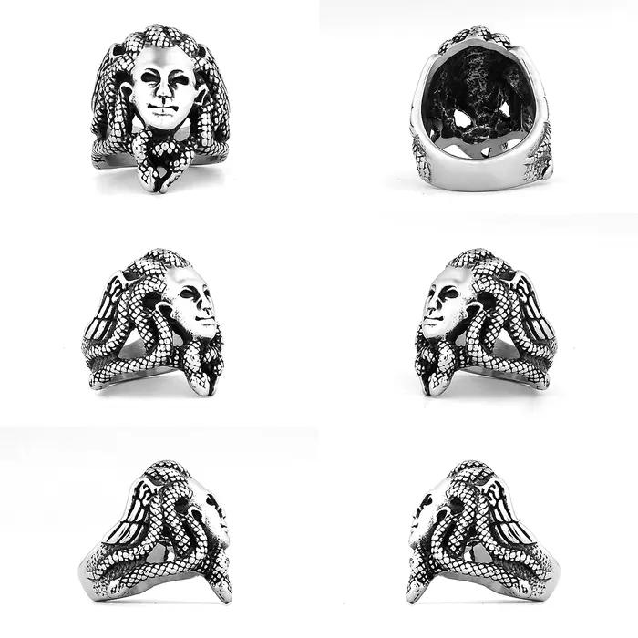 Bague en acier inoxydable pour hommes et femmes