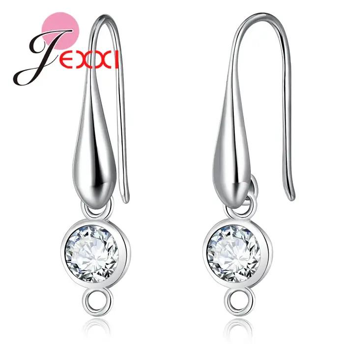 Boucles d'oreilles crochet en argent sterling hypoallergénique pour femmes DIY bijoux à personnaliser pour diverses occasions