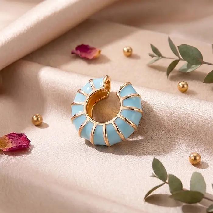 Boucles d'oreilles clips bohèmes exquises pour femmes