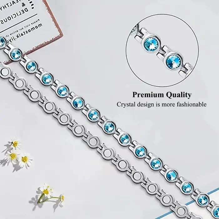 Bracelets à Main en Acier Inoxydable avec Aimants de Force