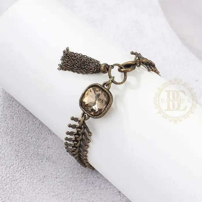 One Fashion Fish Sophia Bracelet en laiton finition antique