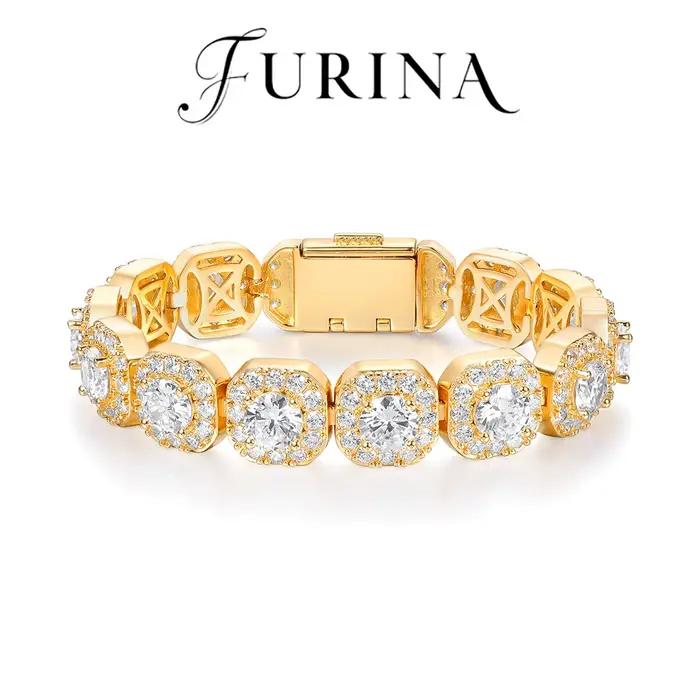 Furina 18K plaqué Bracelet de luxe haut de gamme 5A Zircon incrusté bijoux 2025 petite amie mère noël saint valentin cadeau parfait