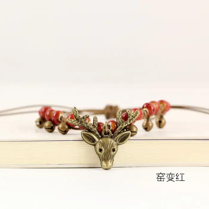 Bracelet petit fauve en céramique d'élan pour femmes