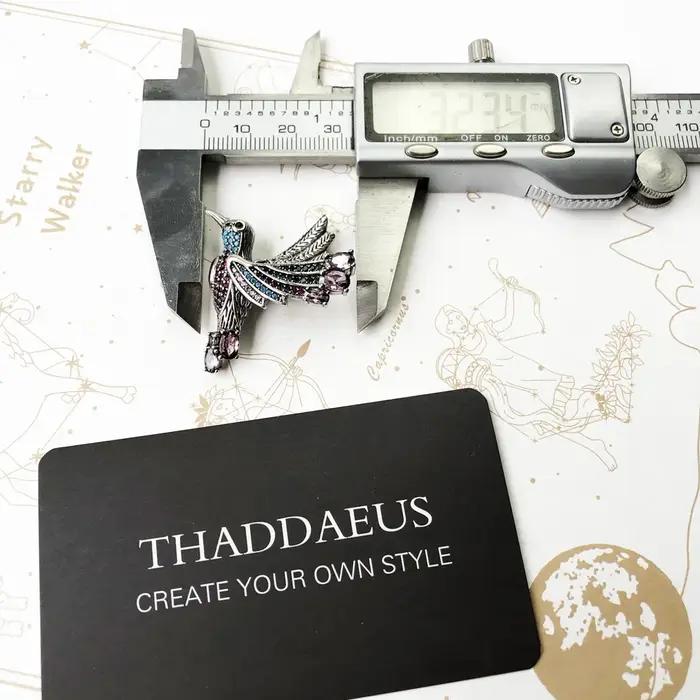 Pendentif colibri en argent sterling 925 avec pierres précieuses multicolores pour femmes occasions spéciales bijoux bohèmes