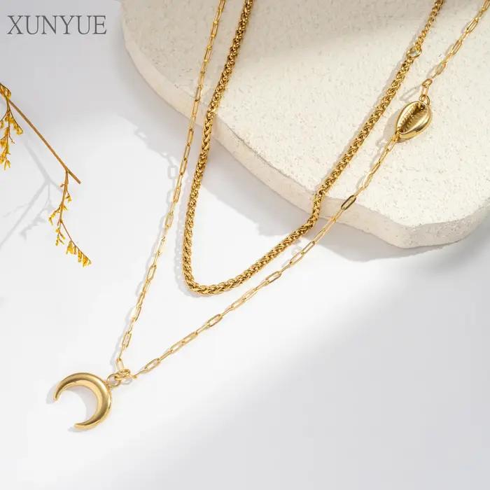 XUNYUE – collier avec pendentif grand soleil exagéré