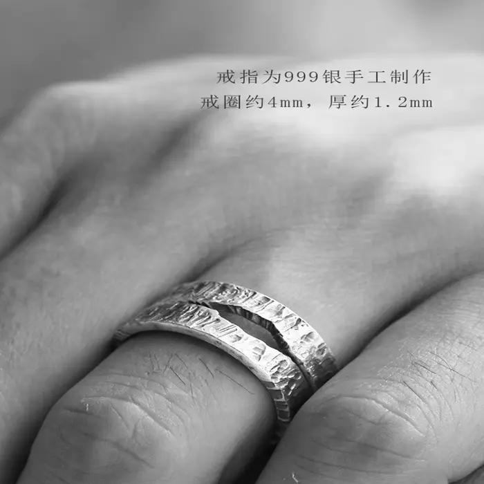 QEENKISS-Bague en Argent Sterling 925 pour Femme et Homme, Vintage, Ajustable, Bijoux Fins, Cadeau, Amoureux, Couple, RG6750, Vente en Gros