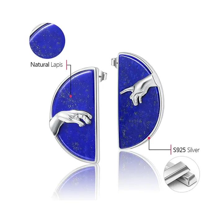 Lotus Fun – boucles d'oreilles en argent Sterling 925