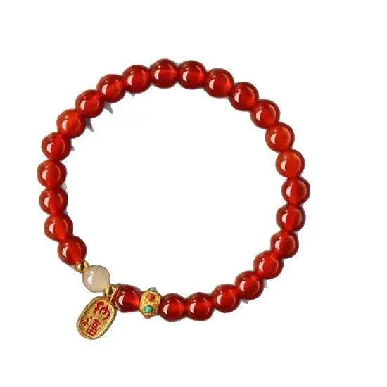 Bracelet Rouge Porte-Bonheur Luxe Léger 2026 pour Femme