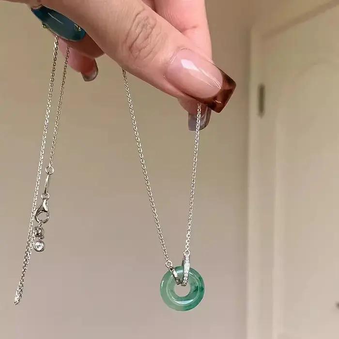 Nouveau collier à anneaux entrelacés de style chinois pour femme, élégance simple, polyvalent, minim