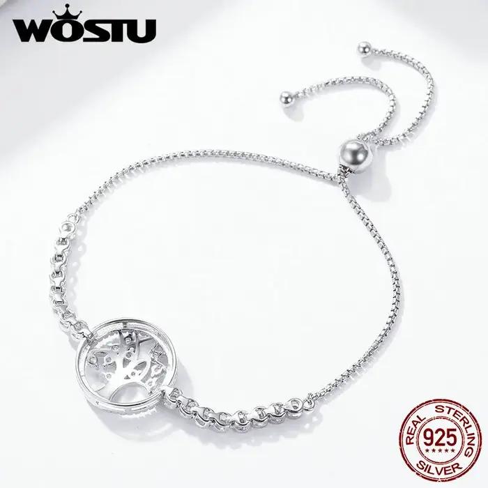 Bracelet tennis arbre de vie pour femme
