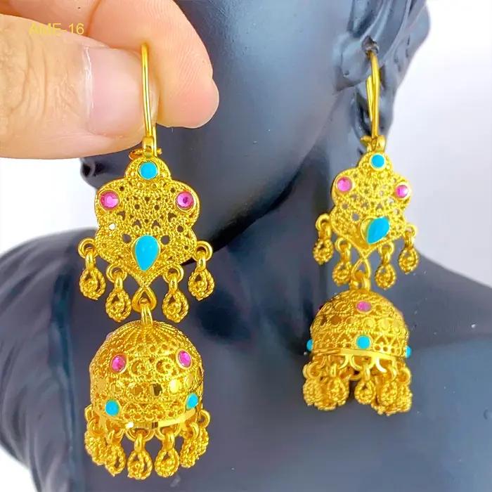 Boucles d'oreilles cloche indienne pour femmes