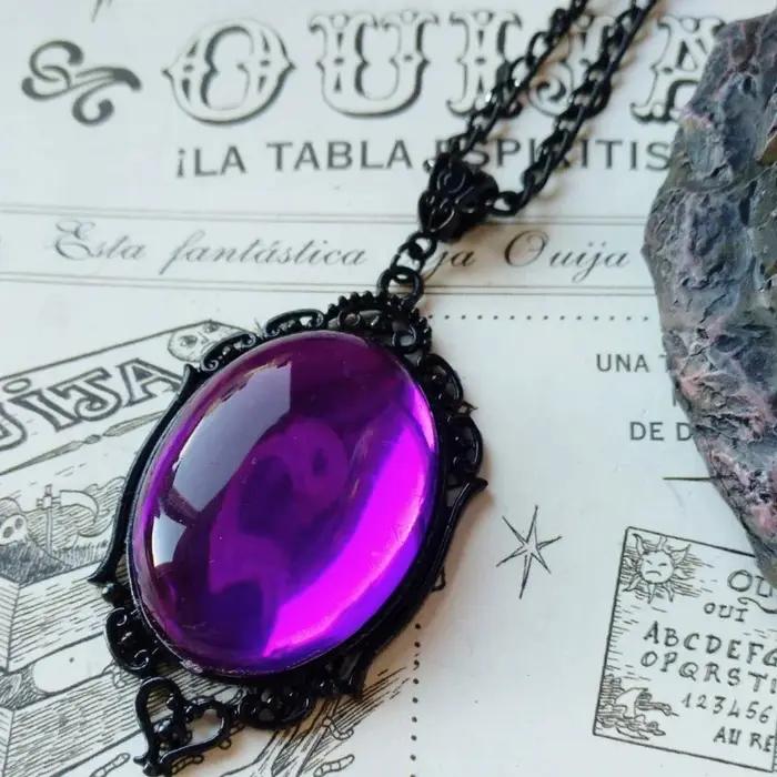 Nouveau collier Vintage en cristal de Quartz rouge