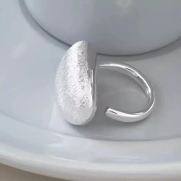 XIYANIKE Cool brillant brossé boule réglable bagues pour femmes Punk mode nouveaux bijoux cadeau fêt